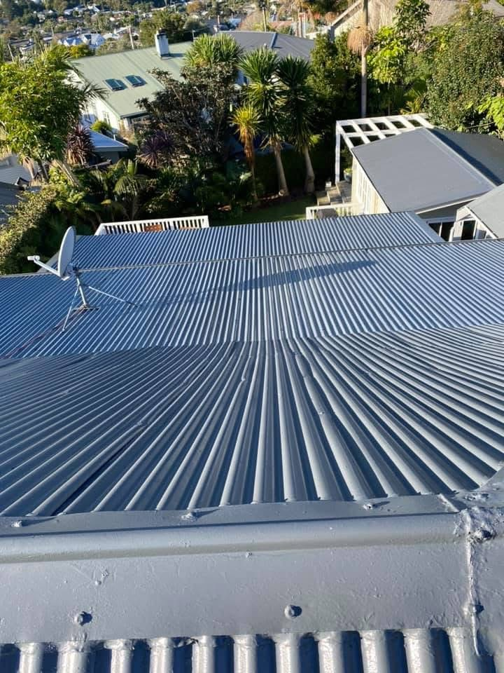 Roof painting — red roof